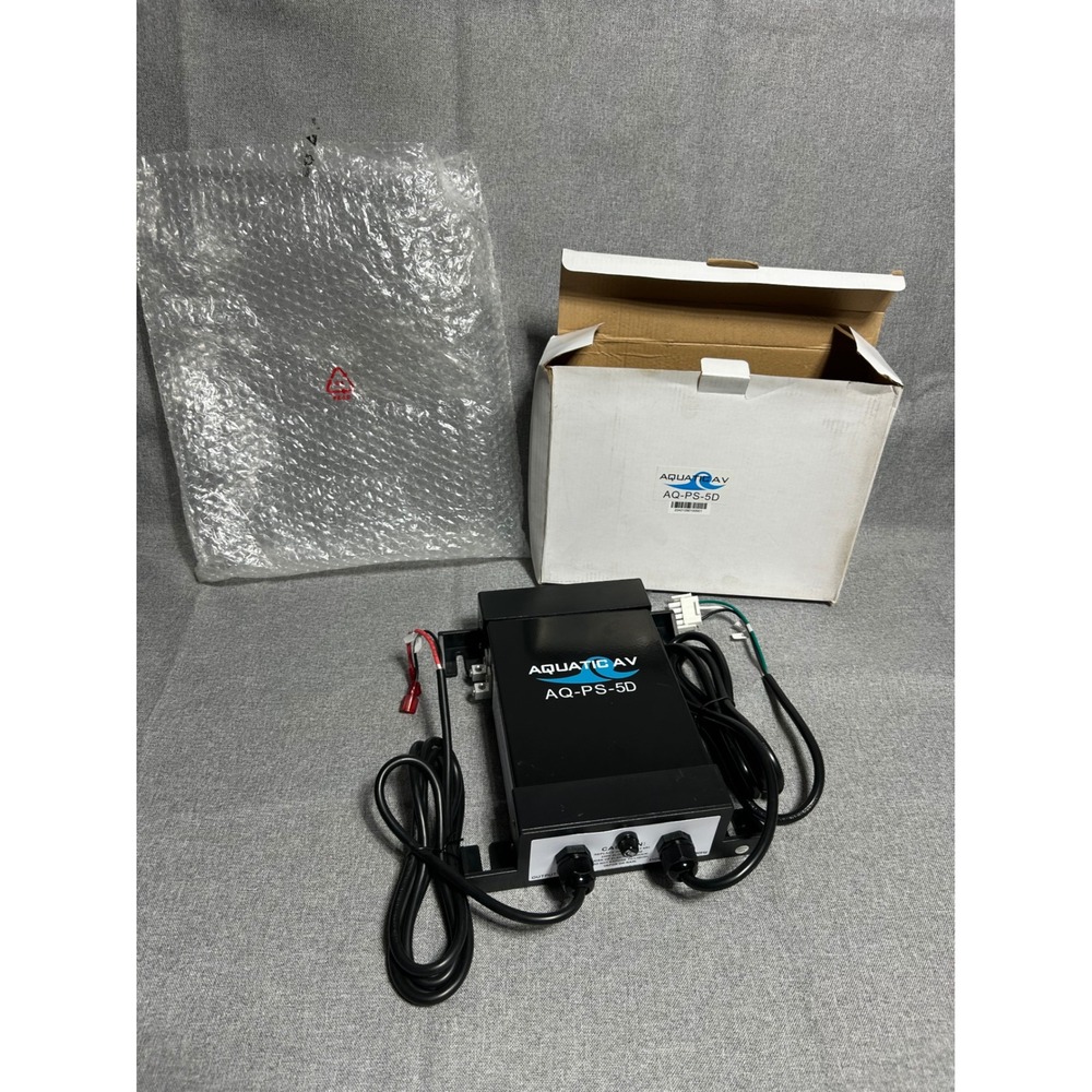Aquatic AV AQ-PS-5D Power Supply Black‎ 12VDC 5A Class 2 Spa Enclosure 2